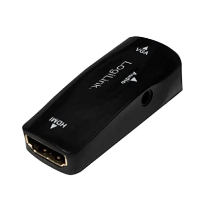 Afbeelding van LogiLink CV0108 Adapter [1x HDMI bus 1x VGA bus] Zwart