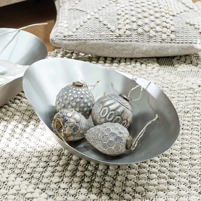 Afbeelding van LOBERON Hanger set van 4 Dores grijs