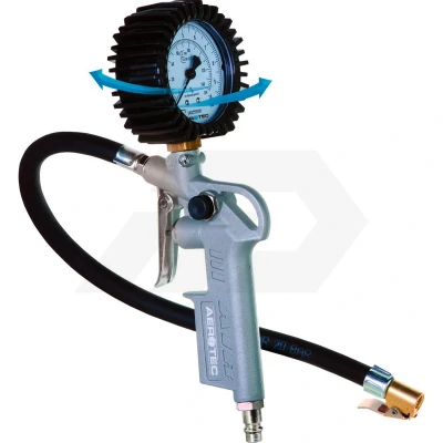 Afbeelding van Aerotec Bandenpomppistool m. manometer geijkt, met momentstekker 1 stuk 200548