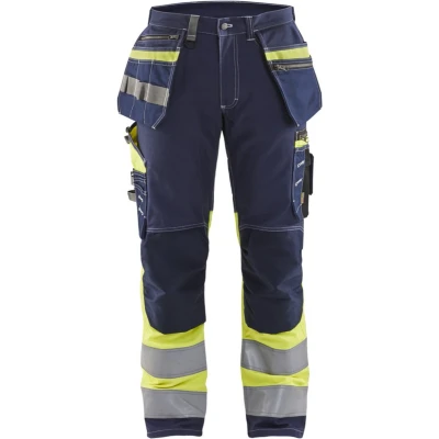 Afbeelding van Blaklader High Vis werkbroek met stretch 1794 1370 Marine/High Geel