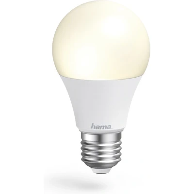 Afbeelding van Hama Wi Fi Smart LED Lamp E27 10W Dimbare gloeilamp peer 806lm 2700K / 6500K Kleurtemperatuur Solution App en Spraakbesturing Geschikt voor Apple Home, Alexa, Google Assistent Wit
