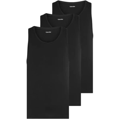 Afbeelding van CALVIN KLEIN Heren TANK 3PK LV00NB4184 Tanktop, Zwart (zwart, zwart, zwart), 3XL, 3XL grote maten
