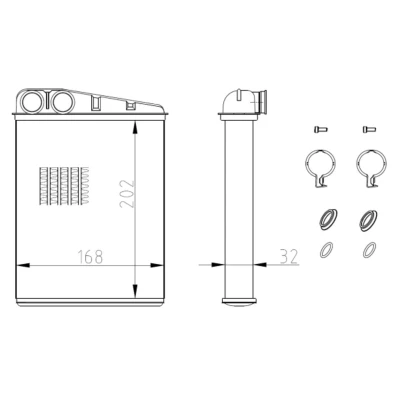 Afbeelding van Kachelradiateur, interieurverwarming NRF 54410