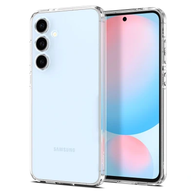Afbeelding van Samsung Galaxy S24 FE Hoesje Siliconen en TPU (zacht) Spigen Backcover/Softcase Transparant Telefoonhoesje