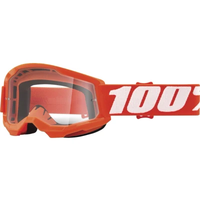 Afbeelding van 100% 2022 Strata 2 Jeugd Crossbril Oranje (Lens: Helder)