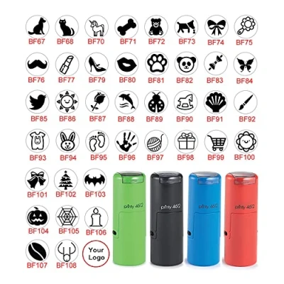 Afbeelding van iStampStore kleine stempel, aangepaste zelf inkende loyale loyaliteitskaart mini stempel 15 kleurkeuzes
