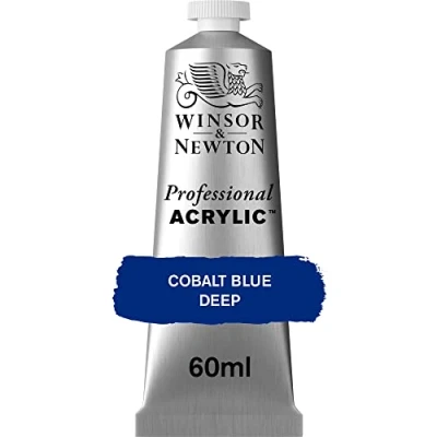 Afbeelding van Winsor &amp; Newton 8840466 Professionele acrylverf, hoge dekking, kunstenaarskwaliteit, lichtecht 60ml tube, Cobalt Blue Deep