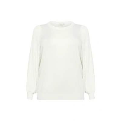 Afbeelding van Kaffe Curve LINI Trui, Dames, Maat: 50/52, Chalk