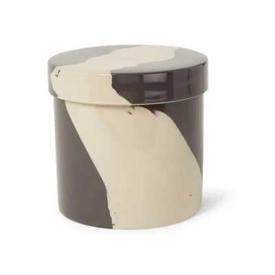 Afbeelding van Ferm LIVING Inlay L voorraadpot Donkerbruin
