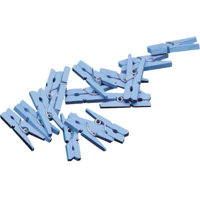 Afbeelding van Jep Party Blauw 20 Stuks Mini Knijpers 420212