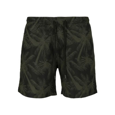 Afbeelding van Urban Classics Pattern Zwemshorts, Heren, Maat: 4XL, Palm/olive
