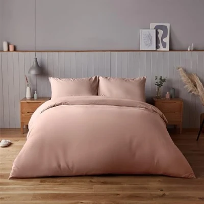 Afbeelding van Silentnight Supersoft Collection Roze Dekbedovertrek, Snuggly Easy Care Dekbedovertrek Quilt Beddengoed Set Tweepersoons (200cm x 200cm) + 2 bijpassende kussensloop