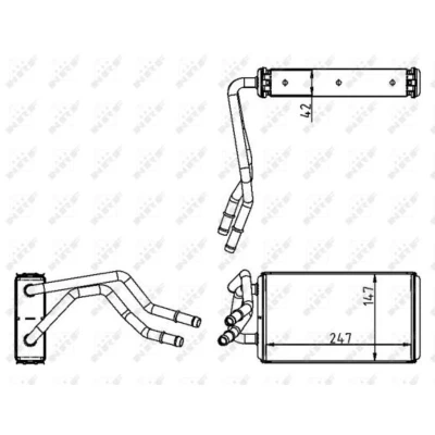 Afbeelding van Kachelradiateur, interieurverwarming NRF 54227