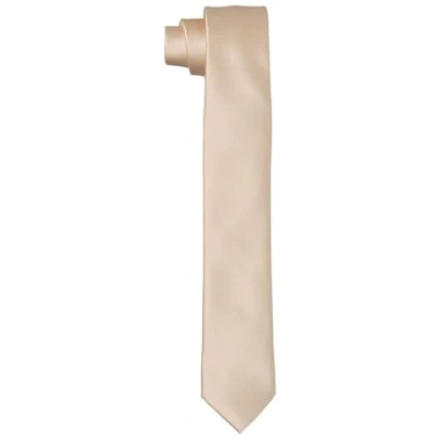 Afbeelding van DonDon stropdassen voor heren handgemaakt zijde look 6 cm Beige