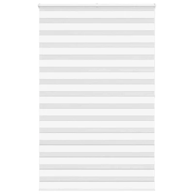 Afbeelding van vidaXL Zebra rolgordijn 145x200 cm stofbreedte 140,9cm polyester wit