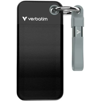 Afbeelding van Verbatim Pocket SSD USB 3.2 Gen 2 2TB Zwart/Grijs