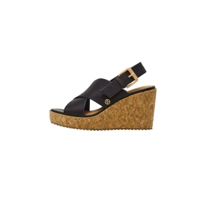 Afbeelding van Pepe Jeans Wayna Sandalen met sleehak, Dames, Maat: 37, Black Pu