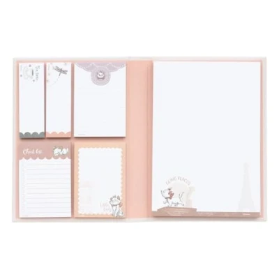 Afbeelding van Grupo Erik Disney Sticky Notes Set The Aristocats 6 notitieblokken in verschillende maten, schattige plaknotities geschenken, merchandise, schrijfwaren