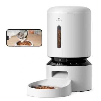 Afbeelding van PETLIBRO 5L Automatische Kattenvoerbak met 1080P Camera 5G en 2.4G WiFi Hondenvoerbak APP Lage Voedselsensor Blokkering Kennisgeving