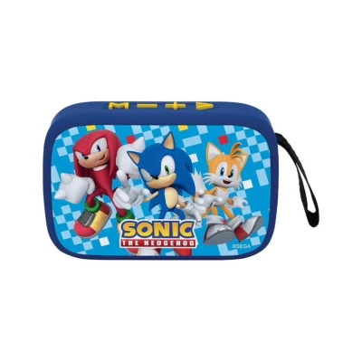 Afbeelding van Lexibook, SEGA Sonic the Hedgehog, Draagbare Bluetooth luidspreker, draadloos, USB C, SD/TF kaart, oplaadbare batterij, Blauw, BT018SN