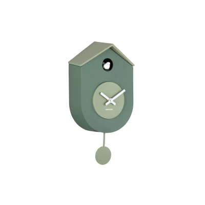 Afbeelding van Karlsson Wandklok Grato Cuckoo Jungle Groen met Grijs