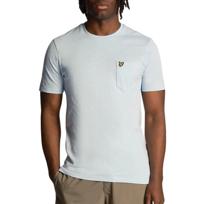 Afbeelding van Lyle &amp; Scott Pocket Tshirt basic, Heren, Maat: Small, Light blue