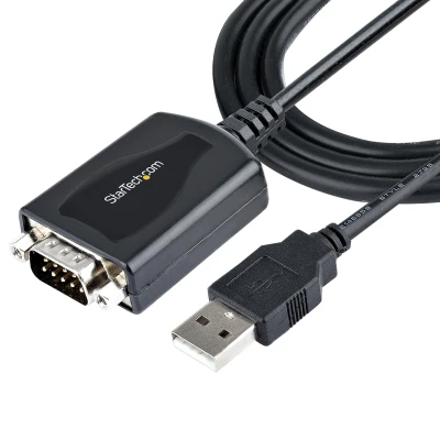 Afbeelding van StarTech.com 1m USB Serial Converter Kabel, naar Serieel met COM Poort Retention, DB9 Male RS232