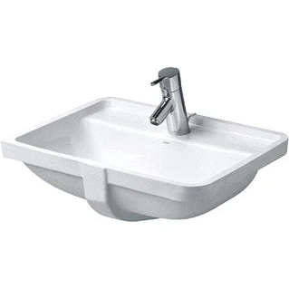 Afbeelding van Duravit Philippe Starck 3 onderbouwwastafel 49x36cm wit