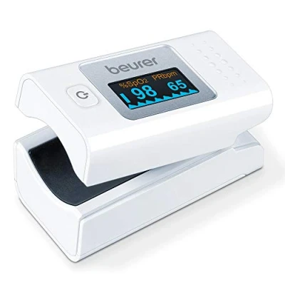 Afbeelding van Beurer PO 35 Saturatiemeter Pulse oximeter Zuurstofmeter vinger Hartslag Medisch gecertificeerd Incl. batterijen 3 Jaar garantie Wit