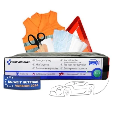 Afbeelding van FIRST AID ONLY EHBO set 3 in 1 DIN 13164 voor de auto