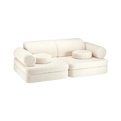 Afbeelding van Wigiwama Teddy Settee 136x78x46cm Cream White