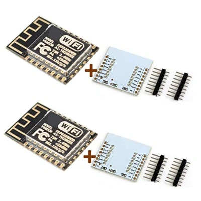 Afbeelding van 2pcs ESP 12F ESP12F ESP8266 Serial WiFi Module (Upgrade 12) +Plate Expansion