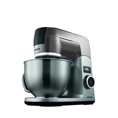 Afbeelding van Grundig KMP8650S Keukenmachine, 1000 W, 4,6 l roestvrijstalen mengkom, zwart/zilver