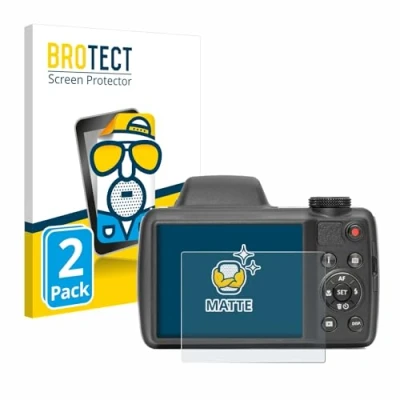 Afbeelding van BROTECT (2 Stuks) Antireflecterende Beschermfolie voor Kodak Pixpro AZ528 Anti Glare Screen Protector, Mat, Ontspiegelend