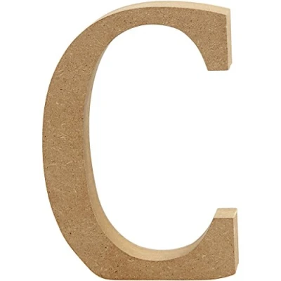 Afbeelding van Creative letter C MDF 13 cm