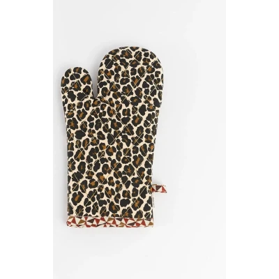Afbeelding van Sissy Boy Bruine ovenwant met leopard print