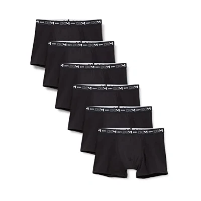Afbeelding van Dim Boxershorts voor heren, katoen, stretch, ademend, optimale grip, 6 stuks, Zwart, XL