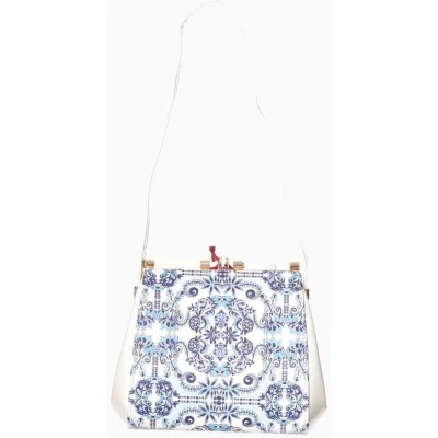 Afbeelding van Dancing Days IVA Handtas Wit/Blauw