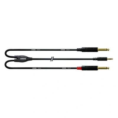 Afbeelding van Cordial 1,5 m REAN Connector 3,5 mm/ 2 x 6,3 mm Klinke Y Kabel