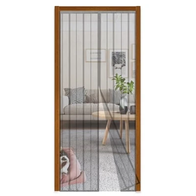 Afbeelding van Sekey Magnetisch vliegengaas, voor balkondeur, zonder boren, deurgordijn, vliegenbescherming, schuifdeur, insectenbescherming, gordijndeur eenvoudige montage, 140 x 240 cm, grijs
