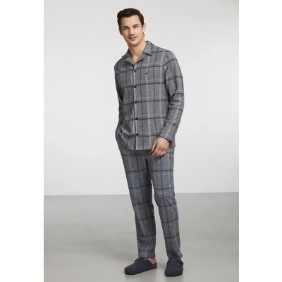Afbeelding van Nautica Pyjama Set Voor Heren, Lange Mouwen S