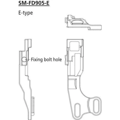Afbeelding van Derailleuradapter V Shim. E Type Mount