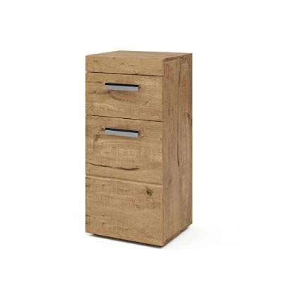 Afbeelding van Vicco Halfhoge kast Luna, Eiken Wotan, 37 x 79 cm