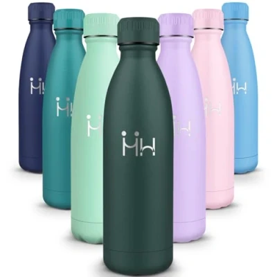 Afbeelding van Thermosfles, 18/8 roestvrij staal, 1000 ml, BPA vrij, vacuüm geïsoleerde sportfles, lekvrij, thermosfles voor school, sport, camping
