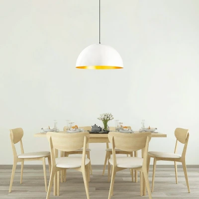 Afbeelding van Opviq Berceste 236 S hanglamp Ø60cm wit/goud