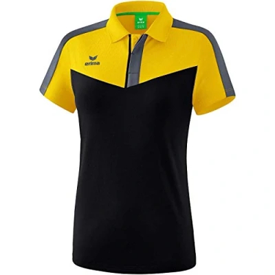 Afbeelding van Erima dames Squad Sport polo (1112005), geel/zwart/slate grey, 34
