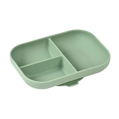 Afbeelding van Béaba Silicone bordje Gecompartimenteerd Groen