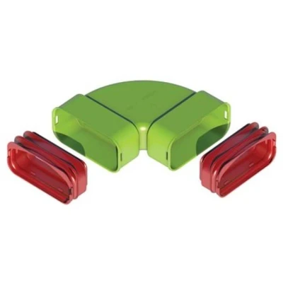 Afbeelding van Ubbink air excellent ae55sc bocht 90 horizontaal set 0188576