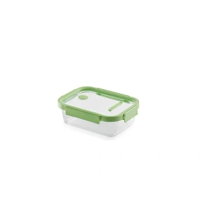 Afbeelding van Lékué rechthoekige glazen lunchbox 1,52 L Groen