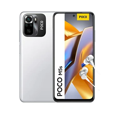 Afbeelding van Xiaomi POCO M5s Smartphone + Headphone, 4+64GB, 6.43 FHD+ AMOLED DotDisplay, MediaTek Helio G95, 64MP AI Quad Camera, 5000mAh, NFC, White